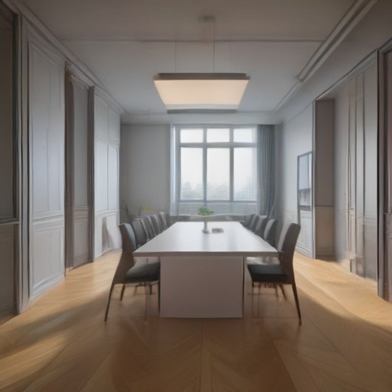 Bureau élégant impeccablement entretenu